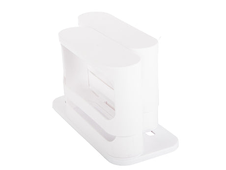 Kryddorganiser för skåp roterbar utdragbar plast vit 14x31x28 cm