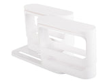 Kryddorganiser för skåp roterbar utdragbar plast vit 14x31x28 cm
