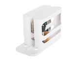 Kryddorganiser för skåp roterbar utdragbar plast vit 14x31x28 cm