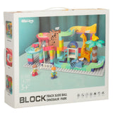 Kulbana byggblock 147 delar med 3 kulor, ABS, från 3 år
