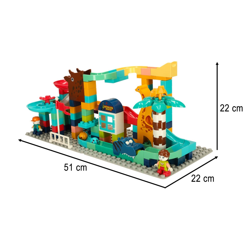 Kulbana byggblock 147 delar med 3 kulor, ABS, från 3 år