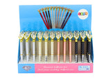 Kulpenna med diamanttopp blått bläck 48-pack 16 cm, välj färg