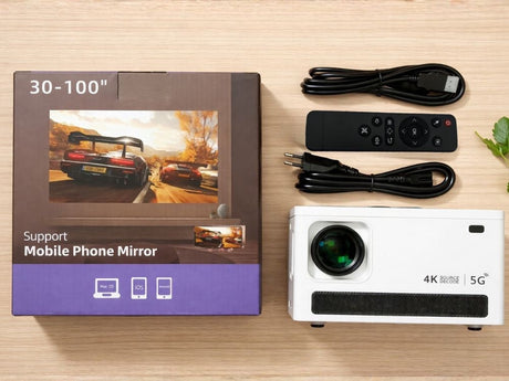 LCD-projektor Android TV 11 WiFi Bluetooth 720p stöd 4K 60–120