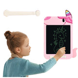 LCD-ritplatta för barn 33,5x24 cm rosa enhörning med penna