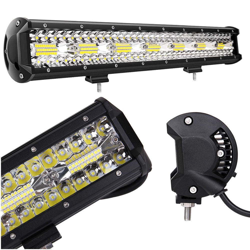 LED arbetslampa 420W 12-24V 140 LED IP68 svart 51,5 cm