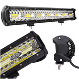 LED arbetslampa 420W 12-24V 140 LED IP68 svart 51,5 cm