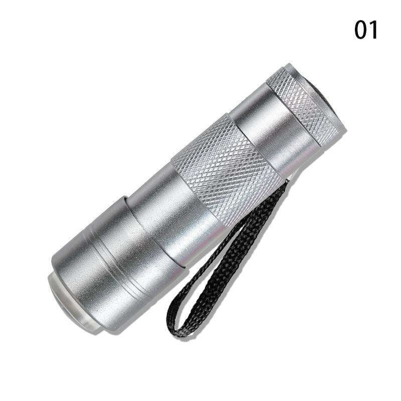 LED-ficklampa med stämpeldyna för nageldekoration gelé, silver
