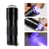 LED-ficklampa med stämpeldyna för nageldekoration gelé, silver