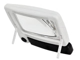 LED-förstoringsglas 3,5x stående med 16 LED hopfällbart svart/vit