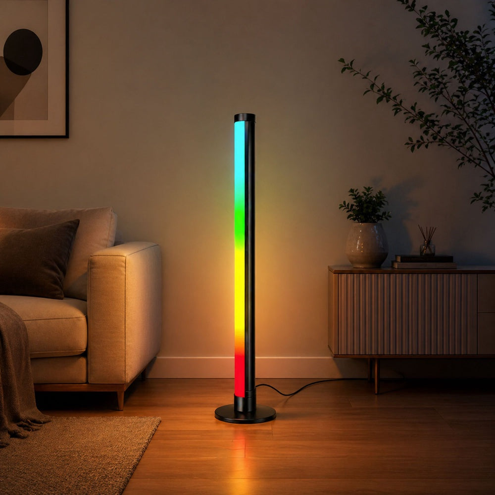LED-hörnlampa 90 cm RGB 16M färger 210 lägen Bluetooth USB