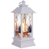 LED-jullykta vit med julmotiv batteridriven LR44 12,5 cm