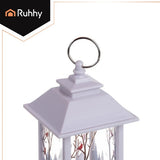 LED-jullykta vit med julmotiv batteridriven LR44 12,5 cm