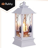LED-jullykta vit med julmotiv batteridriven LR44 12,5 cm