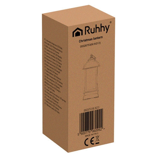 LED-jullykta vit med julmotiv batteridriven LR44 12,5 cm