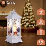 LED-jullykta vit med julmotiv batteridriven LR44 12,5 cm
