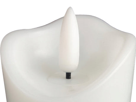 LED-ljus batteridrivet fladdrande låga 12,5 cm vit varm gul