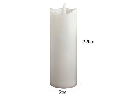 LED-ljus batteridrivet fladdrande låga 12,5 cm vit varm gul