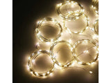 LED-ljusridå 3x3 m 300 LED varmvit USB med fjärrkontroll timer
