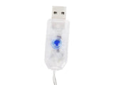 LED-ljusridå 3x3 m 300 LED varmvit USB med fjärrkontroll timer