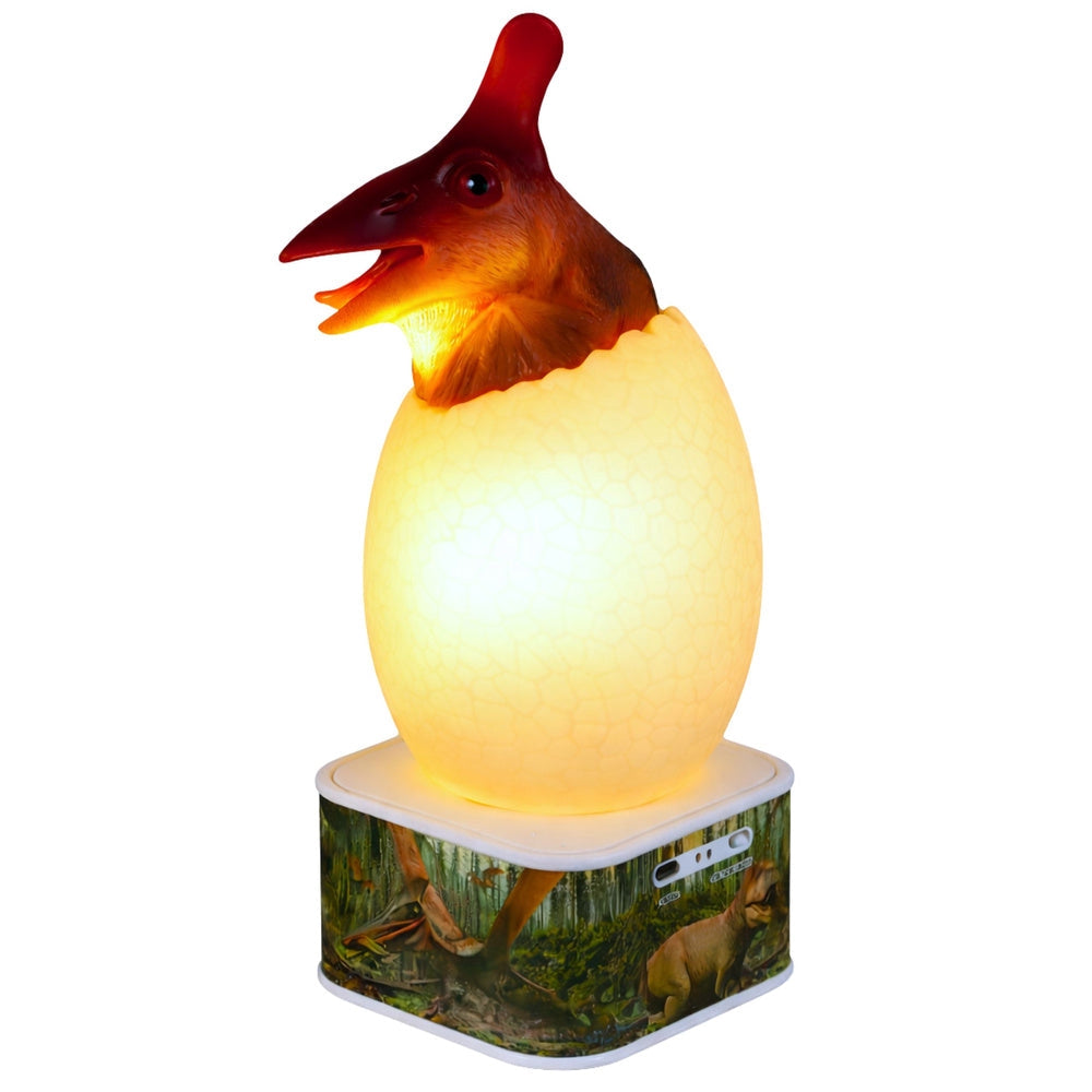 LED-nattlampa Pterosaur i ägg 22 cm USB-laddning touch färgskifte