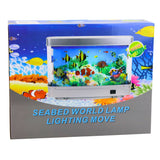 LED-nattlampa akvarium med simmande fiskar 6W 4100K 23x31 cm