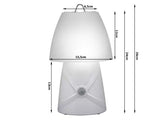 LED nattlampa barn RGB 7 färger rörelsesensor USB vit 26 cm