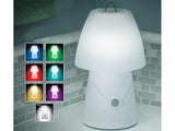 LED nattlampa barn RGB 7 färger rörelsesensor USB vit 26 cm