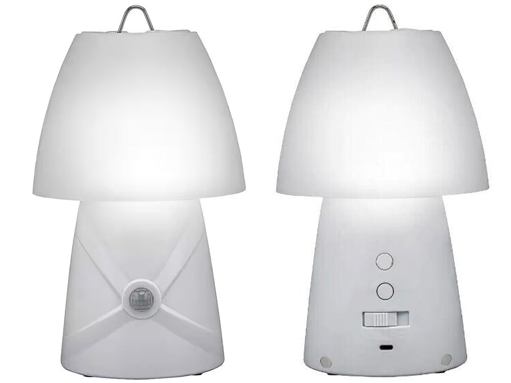 LED nattlampa barn RGB 7 färger rörelsesensor USB vit 26 cm