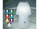 LED nattlampa barn RGB 7 färger rörelsesensor USB vit 26 cm