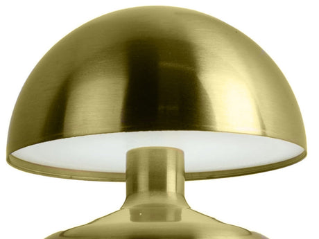 LED nattlampa svampform touch USB-C uppladdningsbar guld/silver 15 cm