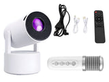 LED-projektor Android TV 11 WiFi BT, 720p HD, 130 tum, mikrofon