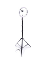 LED ringlampa 26 cm 60W USB med stativ 220 cm och mobilhållare
