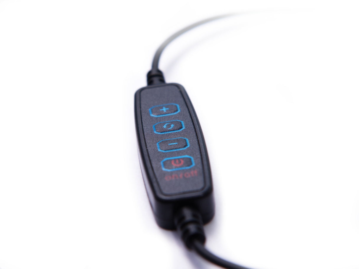 LED ringlampa 26 cm 60W USB med stativ 220 cm och mobilhållare