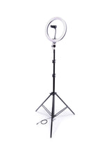 LED ringlampa 26 cm 60W USB med stativ 220 cm och mobilhållare
