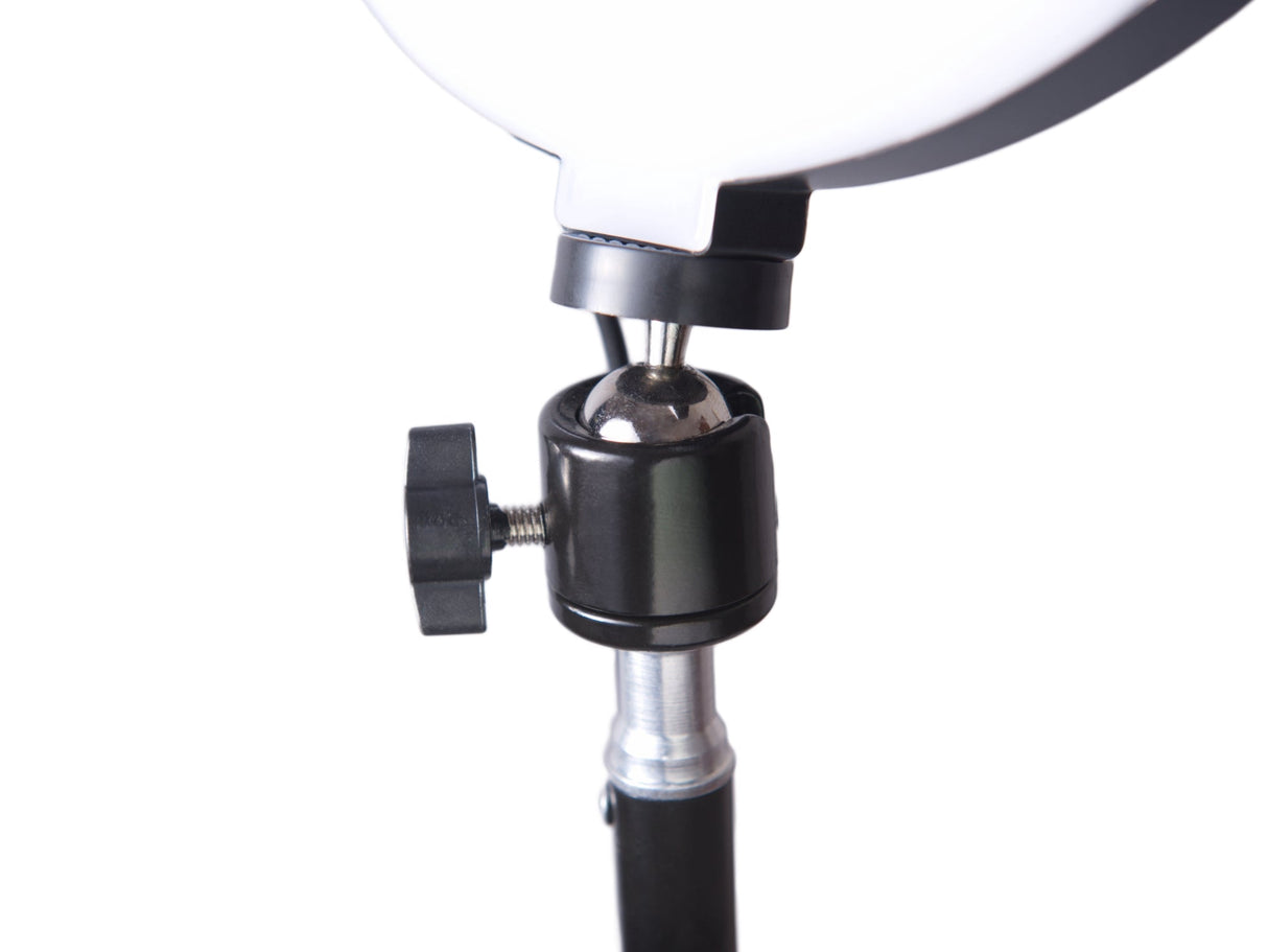 LED ringlampa 26 cm 60W USB med stativ 220 cm och mobilhållare