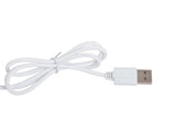 LED skrivbordslampa med klämma 24 LED USB vit/rosa maxhöjd 53 cm