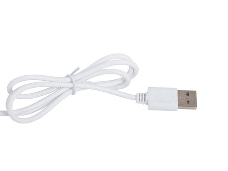 LED skrivbordslampa med klämma 24 LED USB vit/rosa maxhöjd 53 cm