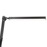 LED-skrivbordslampa med klämma USB 10 nivåer 3500–6000K svart