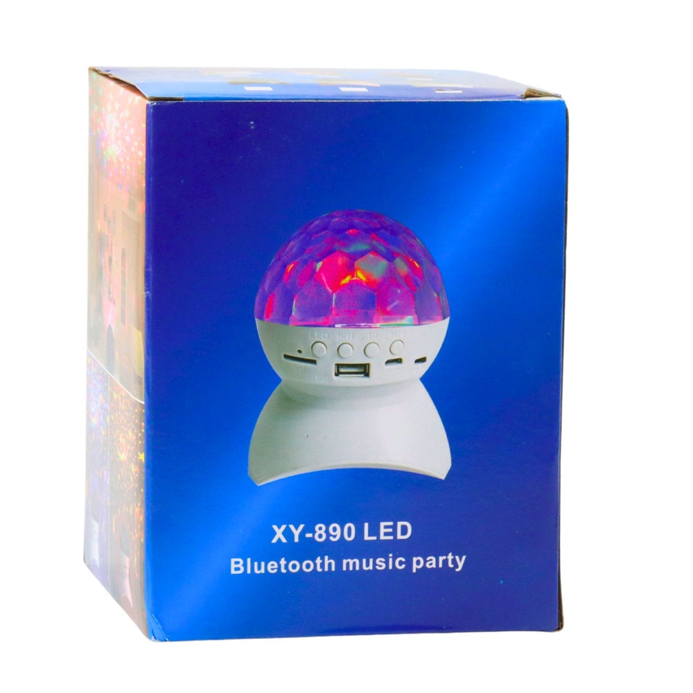 LED stjärnprojektor nattlampa med Bluetooth-högtalare USB/microSD