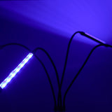 LED-växtlampa 4-armar på stativ 15W USB med timer & fjärrkontroll