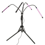LED-växtlampa 4-armar på stativ 15W USB med timer & fjärrkontroll