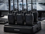Laddstation 6-port för Baofeng BF-888S walkie talkie svart