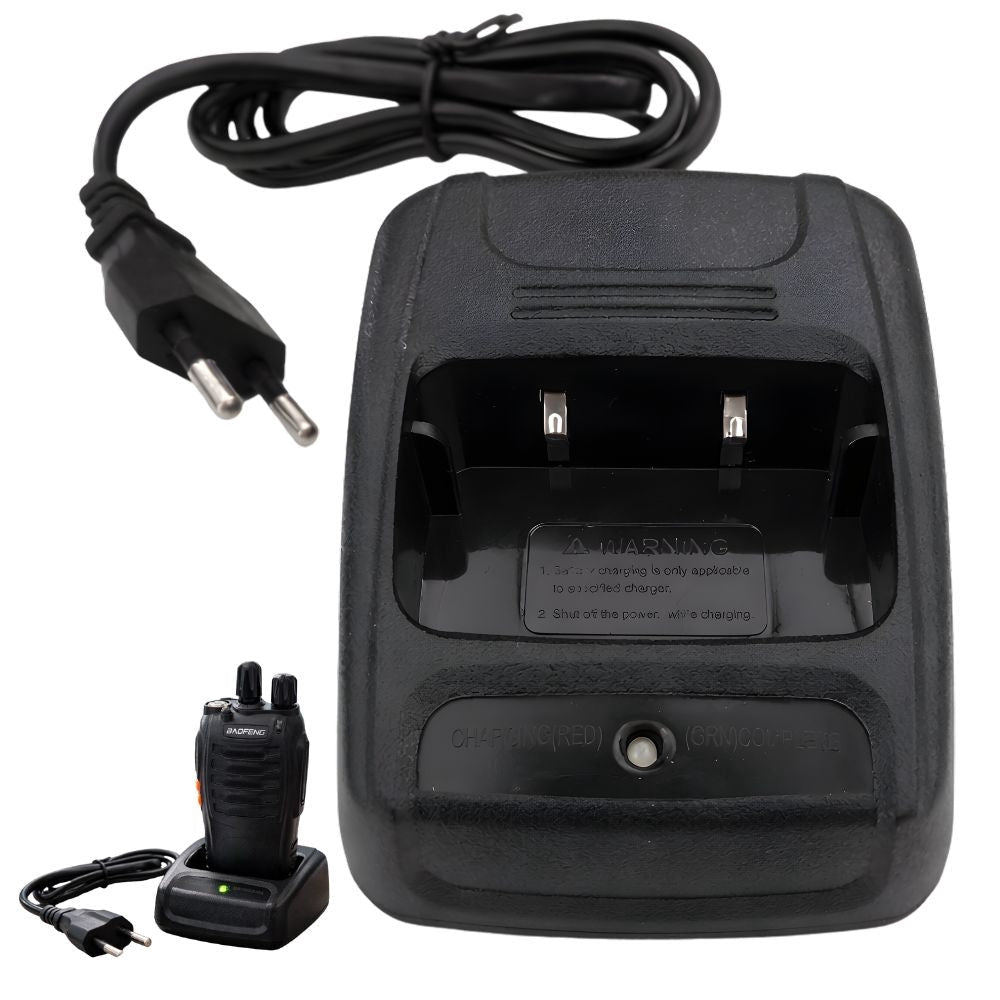 Laddstation docka för Baofeng BF-888S walkie talkie, 240 V, svart