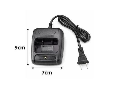 Laddstation docka för Baofeng BF-888S walkie talkie, 240 V, svart