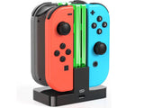 Laddstation för Nintendo Switch Joy-Con, laddar 4 kontroller, USB-C