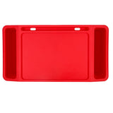 Laptopbord/bilbord för barn med organizer & mobilhållare röd 57x30cm