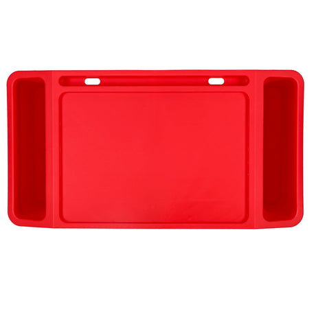 Laptopbord/bilbord för barn med organizer & mobilhållare röd 57x30cm