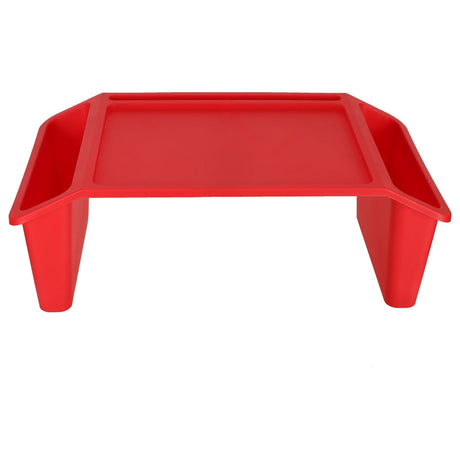 Laptopbord/bilbord för barn med organizer & mobilhållare röd 57x30cm