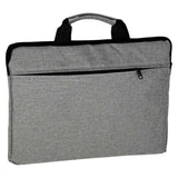 Laptopväska 15,6" vadderad Oxford-tyg grå/svart med extra ficka