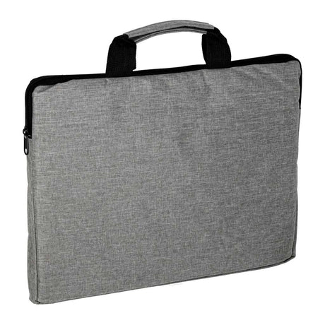 Laptopväska 15,6" vadderad Oxford-tyg grå/svart med extra ficka